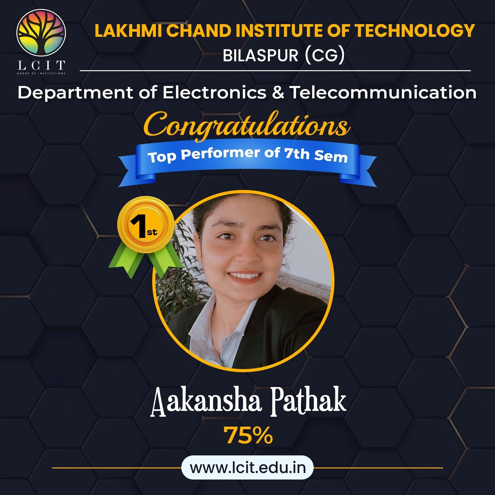 top performer 7th semester